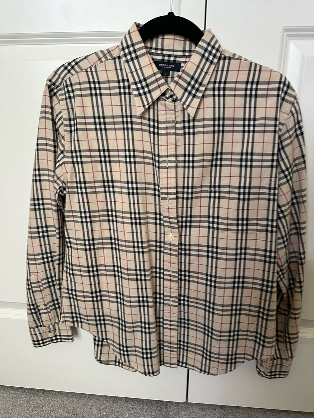 Burberry Classic Beige Nova Check Button-Down Shirt